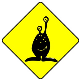 Caution alien