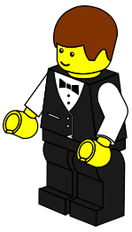 LEGO town -- waiter